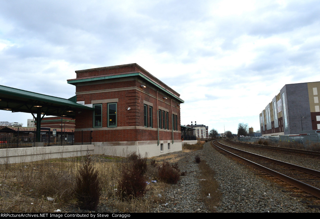 West and Backside shot of the Station. 